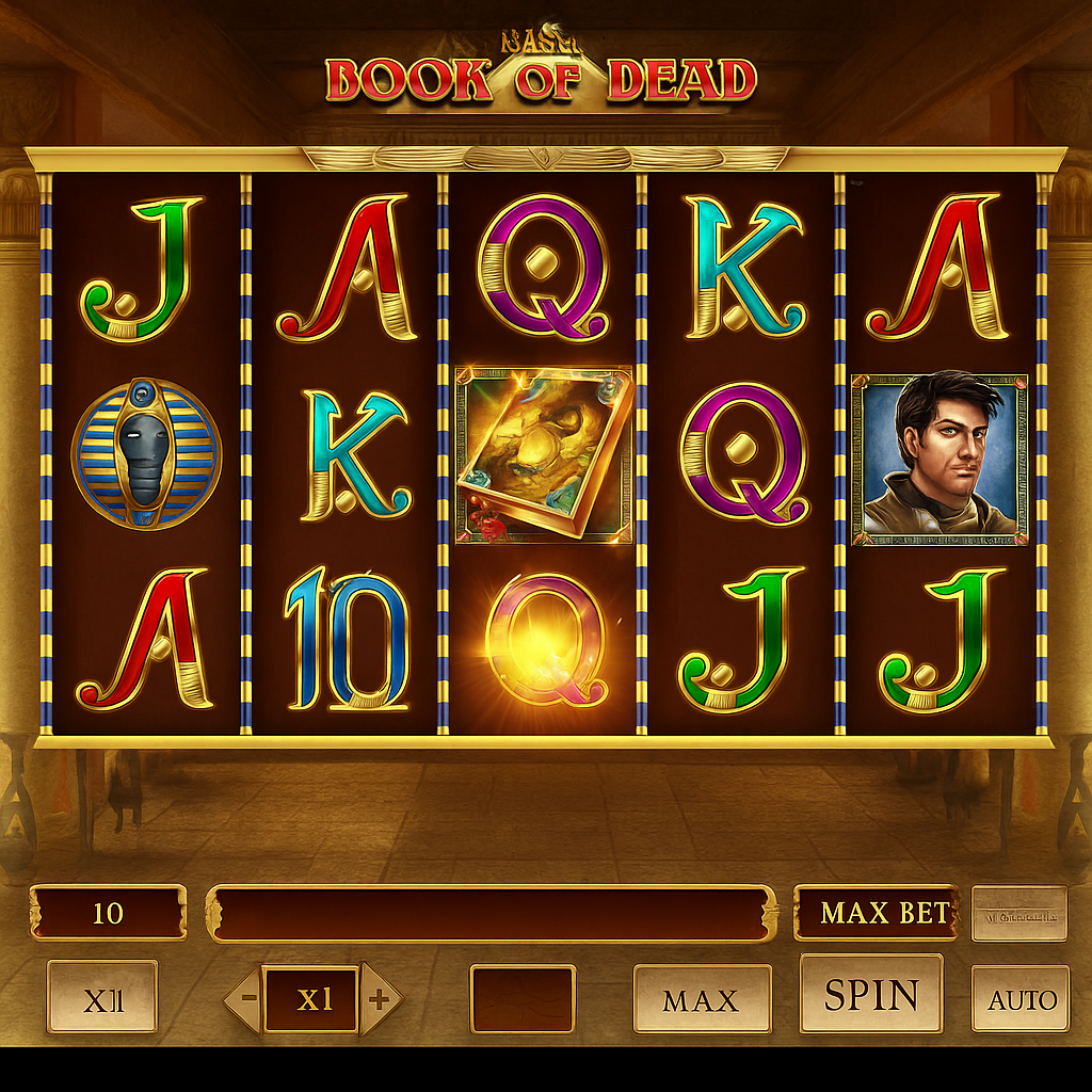 MonacoBet - Book of Dead Slot Game - Play'n GO